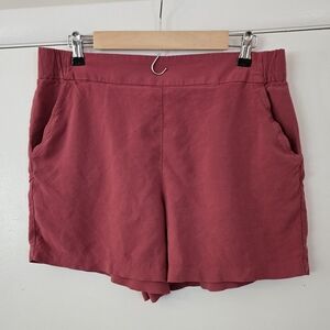 Nine West Mauve Soft Elastic Waist Shorts